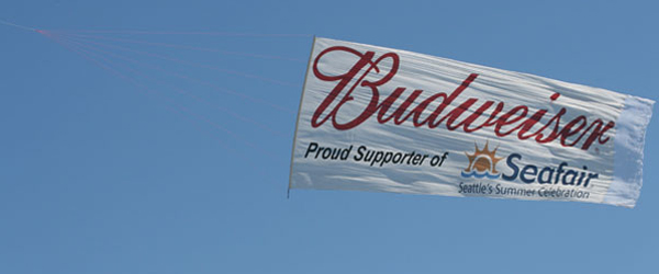 Budweiser Beer, proud supporter of Seafair